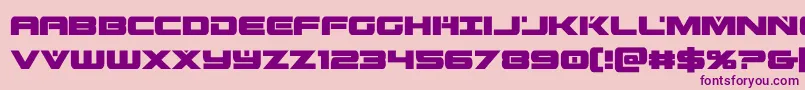 predataurcond Font – Purple Fonts on Pink Background