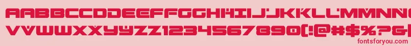 predataurcond Font – Red Fonts on Pink Background