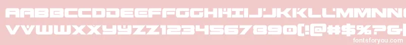 predataurcond Font – White Fonts on Pink Background