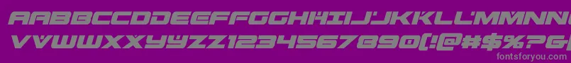 predataurcondital Font – Gray Fonts on Purple Background
