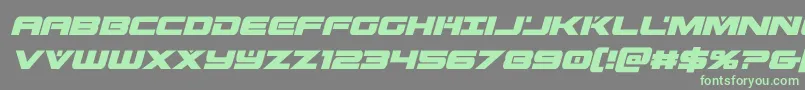 predataurcondital Font – Green Fonts on Gray Background