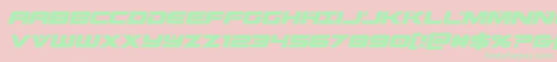 predataurcondital Font – Green Fonts on Pink Background