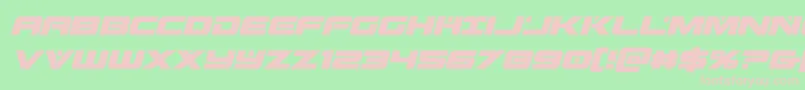 predataurcondital Font – Pink Fonts on Green Background