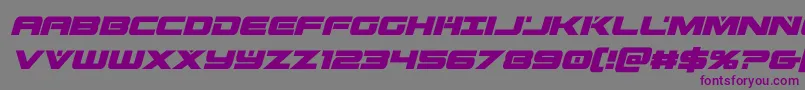 predataurcondital Font – Purple Fonts on Gray Background