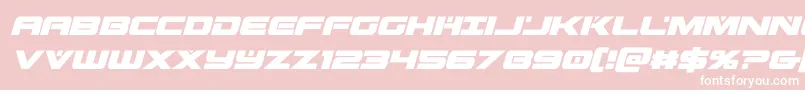 predataurcondital Font – White Fonts on Pink Background