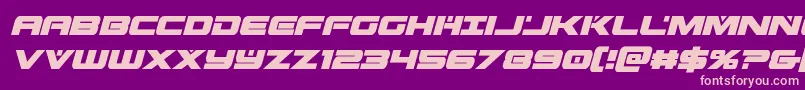 predataurcondital Font – Pink Fonts on Purple Background