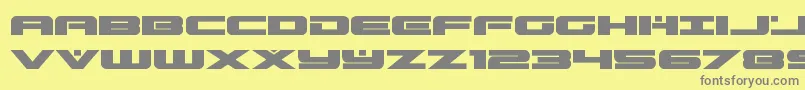 predataurexpand Font – Gray Fonts on Yellow Background