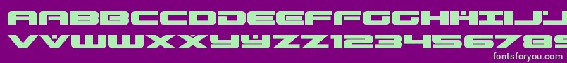 predataurexpand Font – Green Fonts on Purple Background