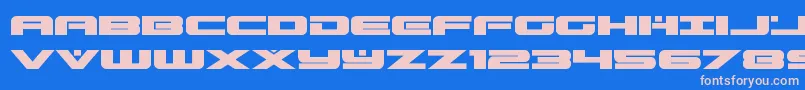 predataurexpand Font – Pink Fonts on Blue Background