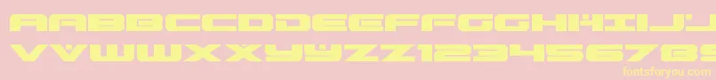 predataurexpand Font – Yellow Fonts on Pink Background