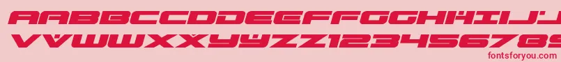 Czcionka predataurexpandital – czerwone czcionki na różowym tle