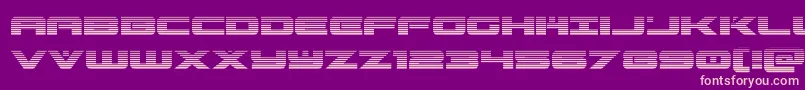 predataurgrad Font – Pink Fonts on Purple Background