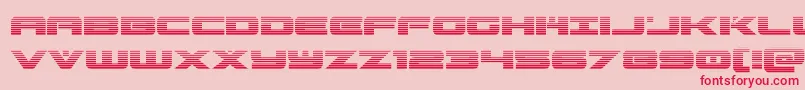 predataurgrad Font – Red Fonts on Pink Background