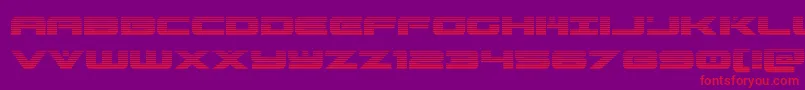 predataurgrad Font – Red Fonts on Purple Background