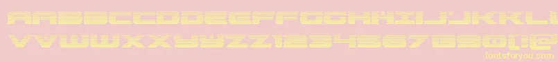 predataurgrad Font – Yellow Fonts on Pink Background