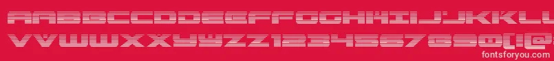 predataurgrad Font – Pink Fonts on Red Background