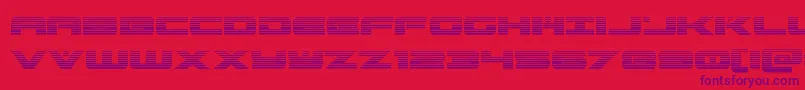 predataurgrad Font – Purple Fonts on Red Background