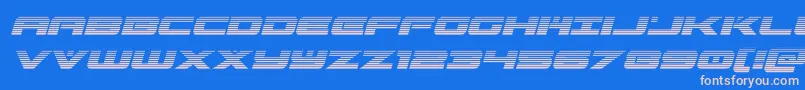 predataurgradital Font – Pink Fonts on Blue Background