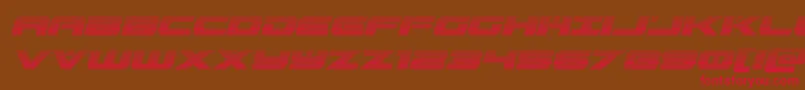 predataurgradital Font – Red Fonts on Brown Background
