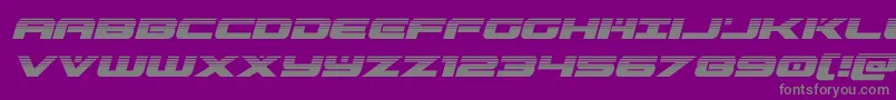 Czcionka predataurhalfital – szare czcionki na fioletowym tle