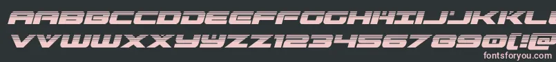 predataurhalfital Font – Pink Fonts on Black Background