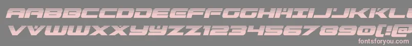 predataurhalfital Font – Pink Fonts on Gray Background