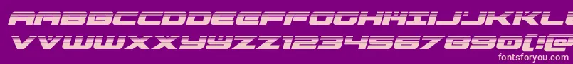 predataurhalfital Font – Pink Fonts on Purple Background