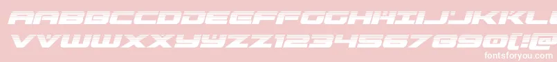 predataurhalfital Font – White Fonts on Pink Background
