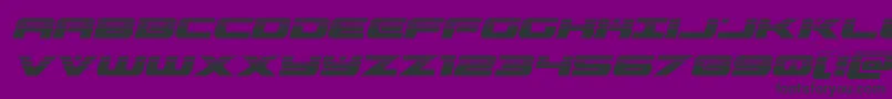 predataurhalfital Font – Black Fonts on Purple Background