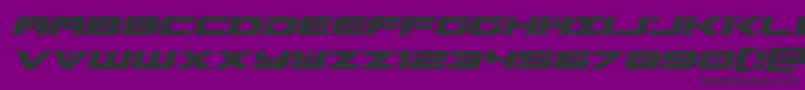 predataurital Font – Black Fonts on Purple Background