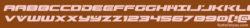 predataurital Font – Pink Fonts on Brown Background