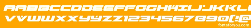 predataurital Font – White Fonts on Orange Background