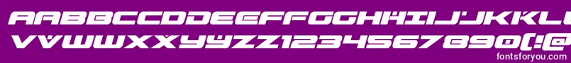predataurital Font – White Fonts on Purple Background