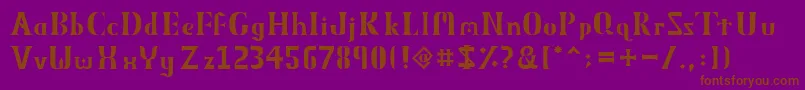 fuente ObeliskMmxv – Fuentes Marrones Sobre Fondo Morado