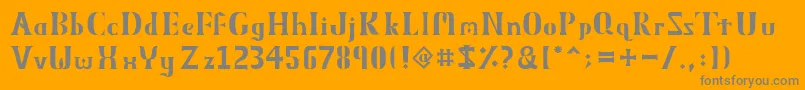 More about ObeliskMmxv Font ObeliskMmxv Font – Gray Fonts on Orange Background