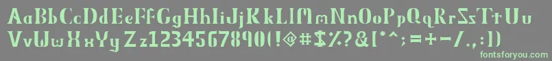 Weitere Informationen zur ObeliskMmxv-Schriftart ObeliskMmxv-Schriftart – Grüne Schriften auf grauem Hintergrund