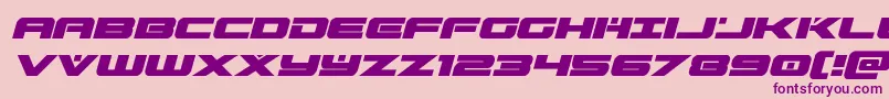 predataurital Font – Purple Fonts on Pink Background