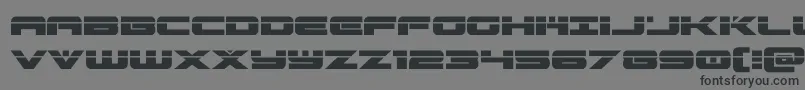 Шрифт predataurlaser – чёрные шрифты на сером фоне