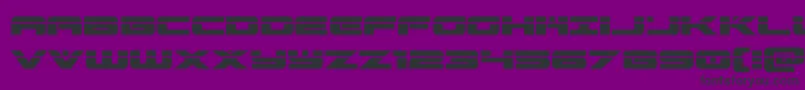 Czcionka predataurlaser – czarne czcionki na fioletowym tle