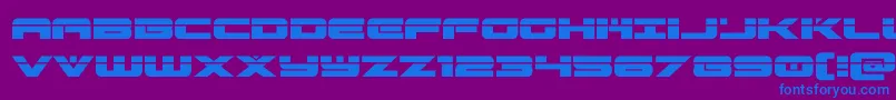 predataurlaser Font – Blue Fonts on Purple Background