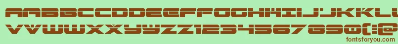predataurlaser-fontti – ruskeat fontit vihreällä taustalla