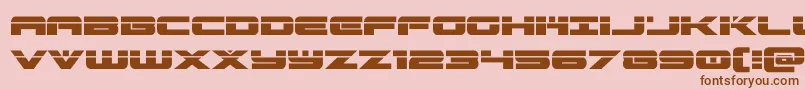 predataurlaser Font – Brown Fonts on Pink Background