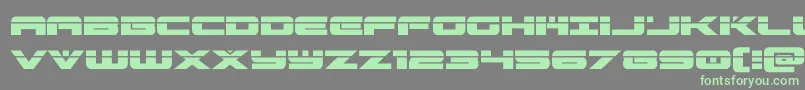 predataurlaser Font – Green Fonts on Gray Background
