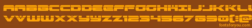 predataurlaser Font – Orange Fonts on Brown Background
