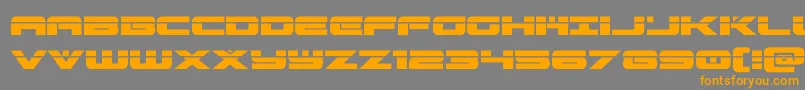 predataurlaser Font – Orange Fonts on Gray Background