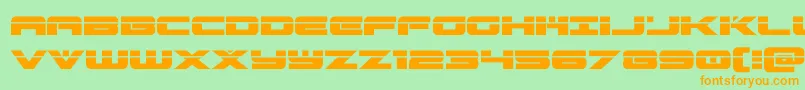 predataurlaser Font – Orange Fonts on Green Background