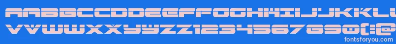 predataurlaser Font – Pink Fonts on Blue Background