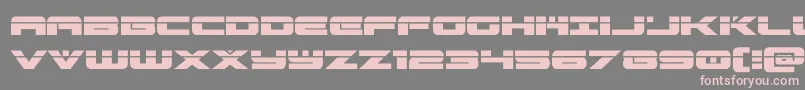 predataurlaser Font – Pink Fonts on Gray Background