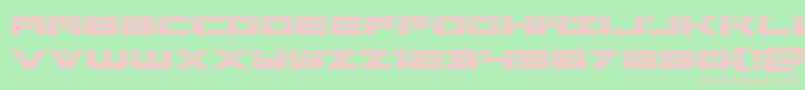 predataurlaser-Schriftart – Rosa Schriften auf grünem Hintergrund