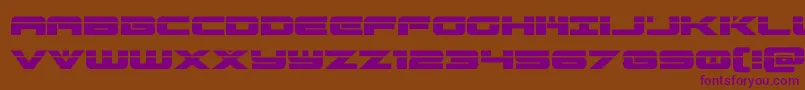 Czcionka predataurlaser – fioletowe czcionki na brązowym tle